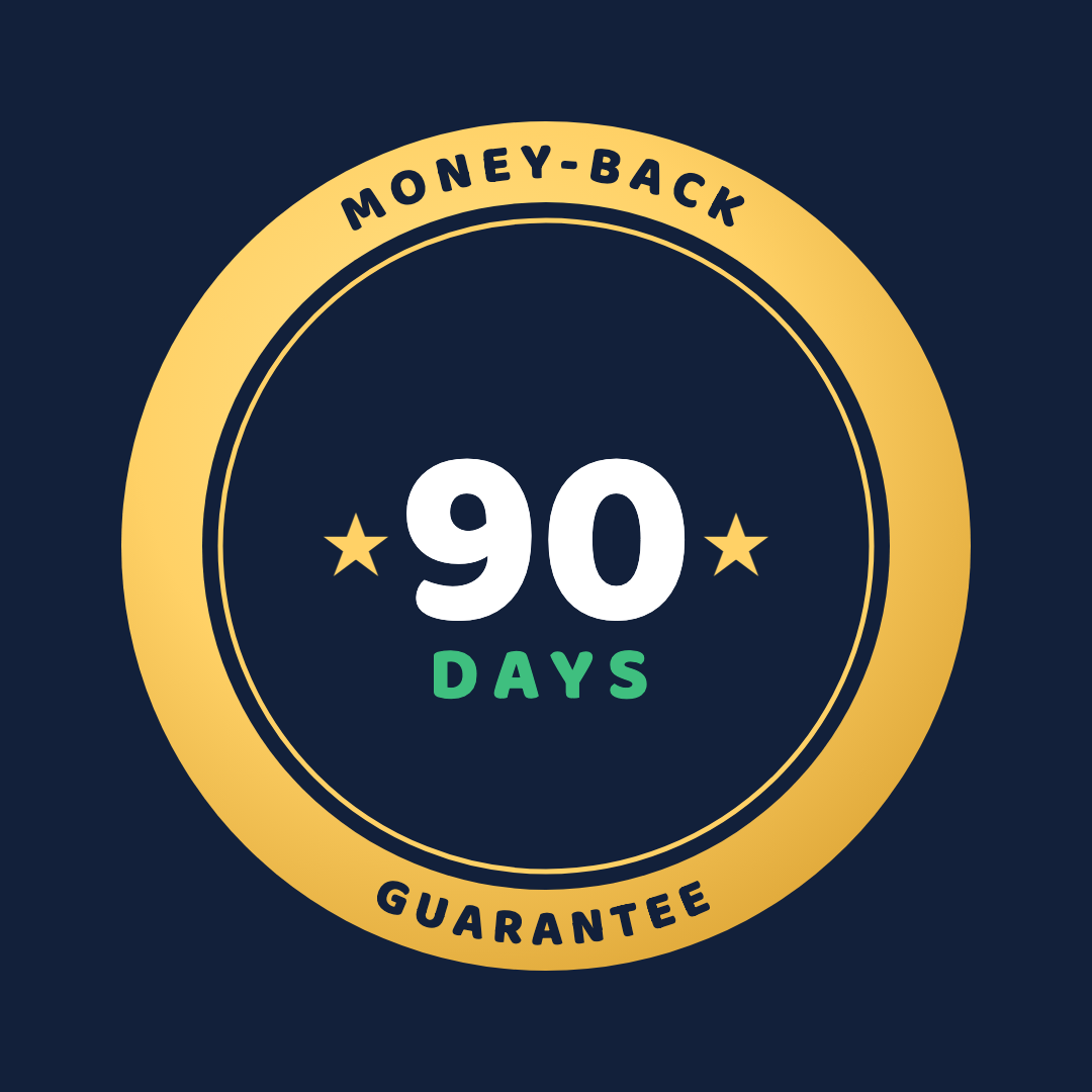 Sleepsaurus 90-day money-back guarantee